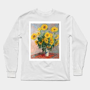 The famous Bouquet of Sunflowers still life painting (1881) Long Sleeve T-Shirt